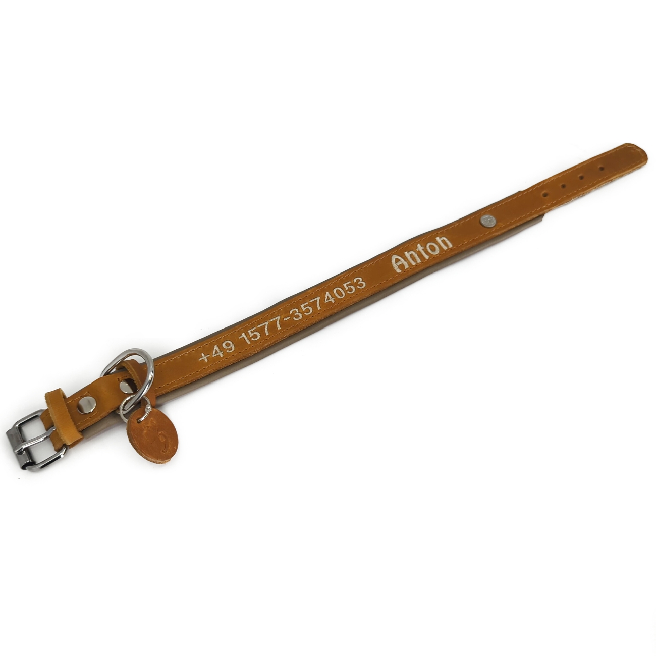 Lederhalsband CARMEL FUDGE