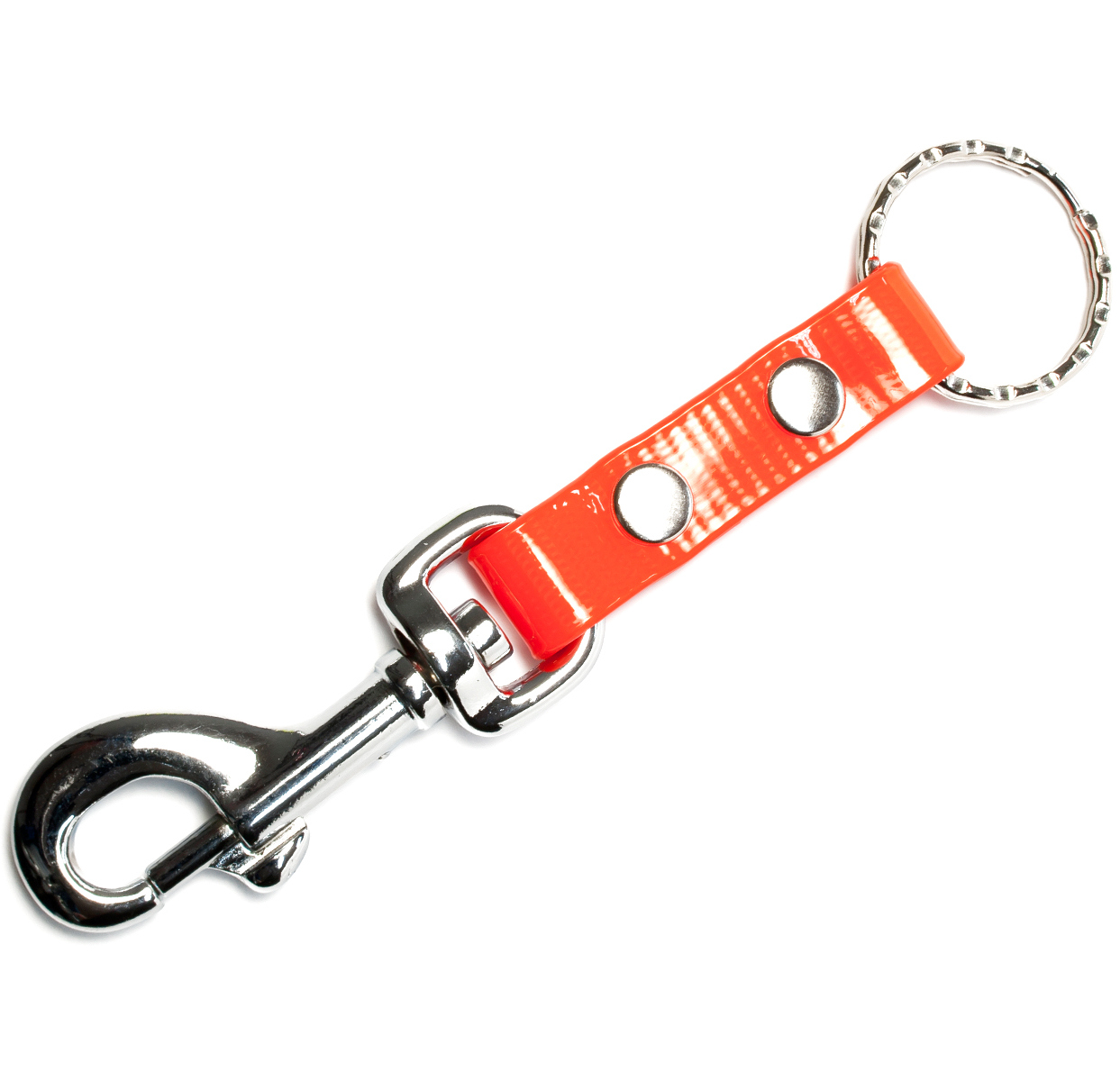 Biothane_key_case_gold_orange_big_web Biothane Schlüsselanhänger 13mm neonpink