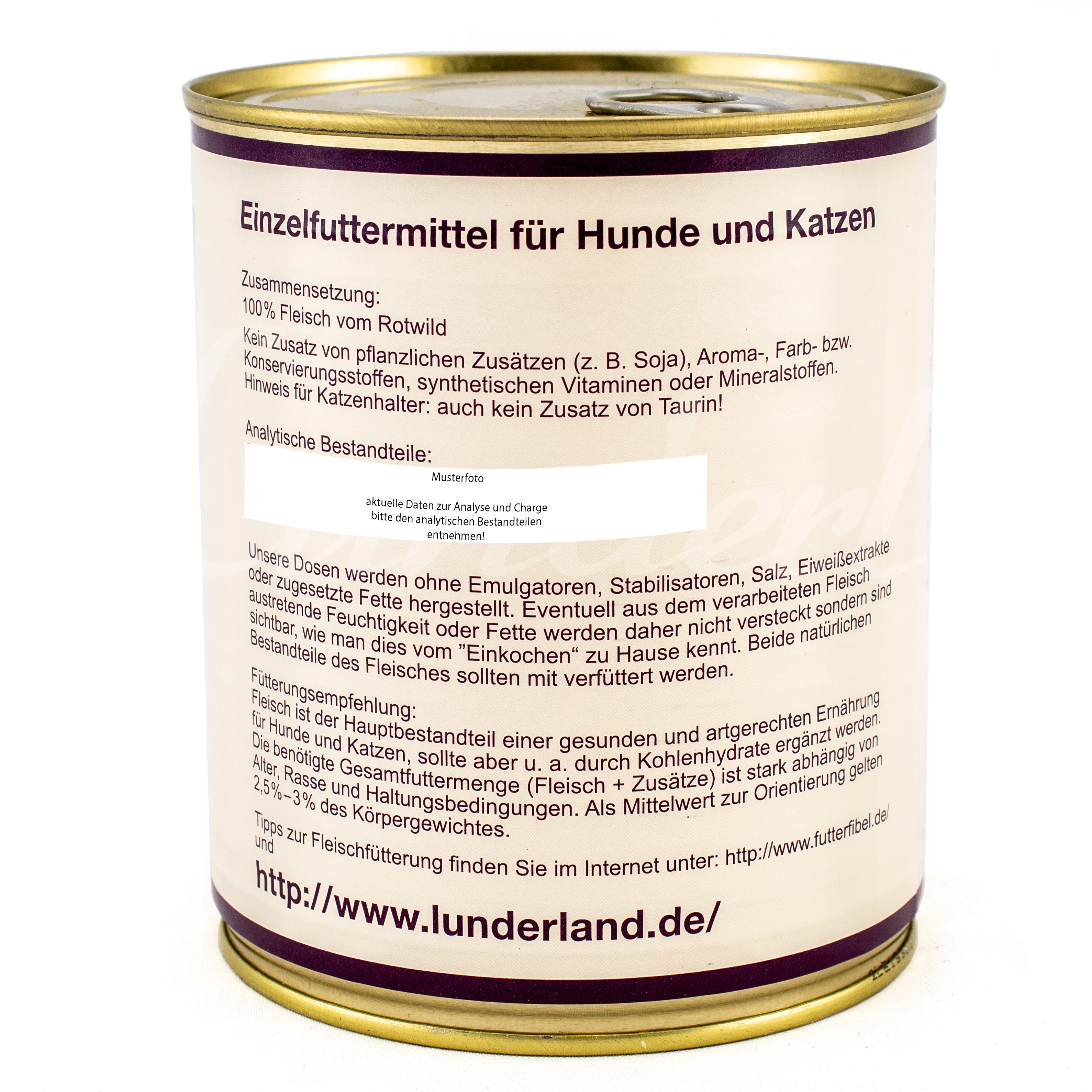 Wildfleisch 800g Dose