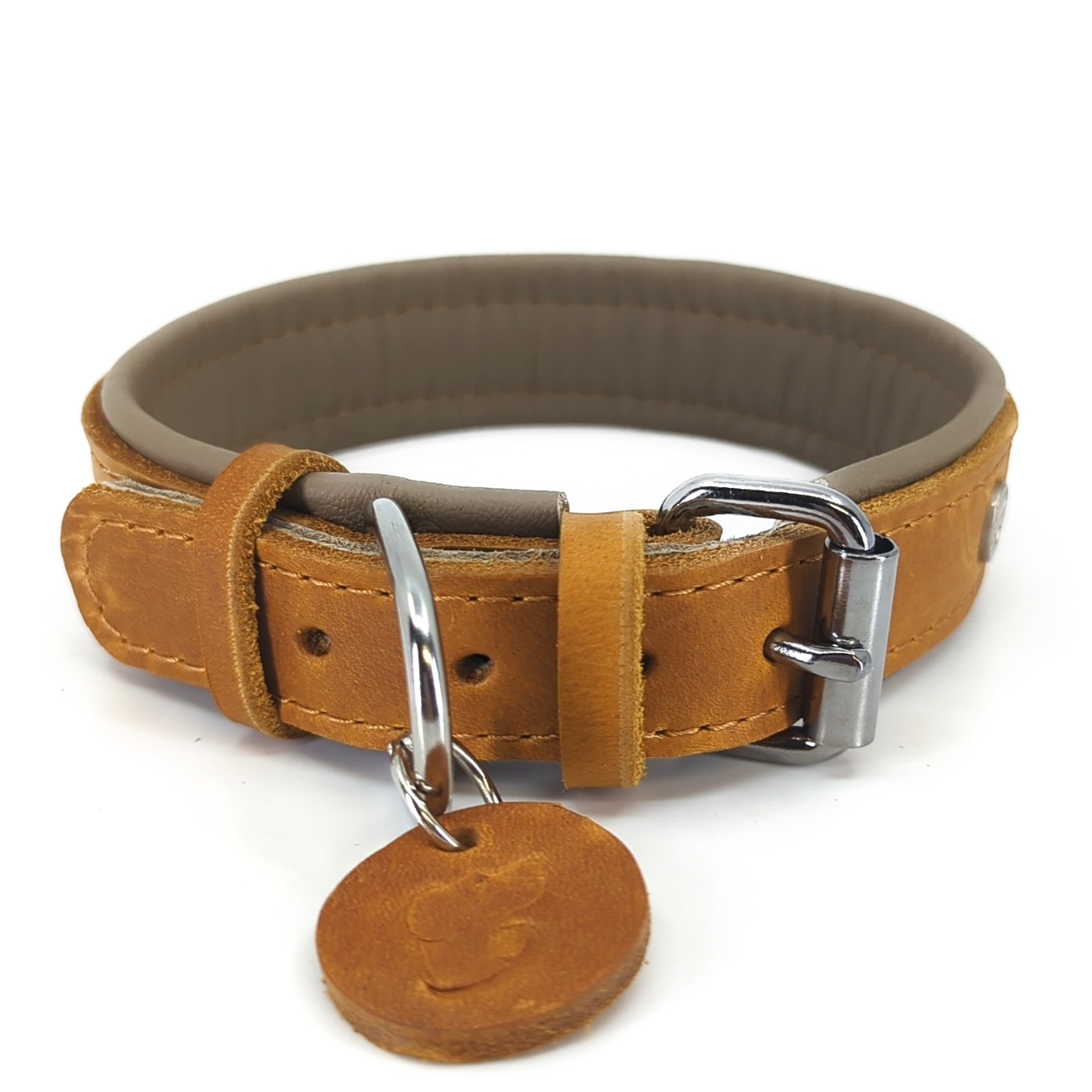 Lederhalsband CARMEL FUDGE