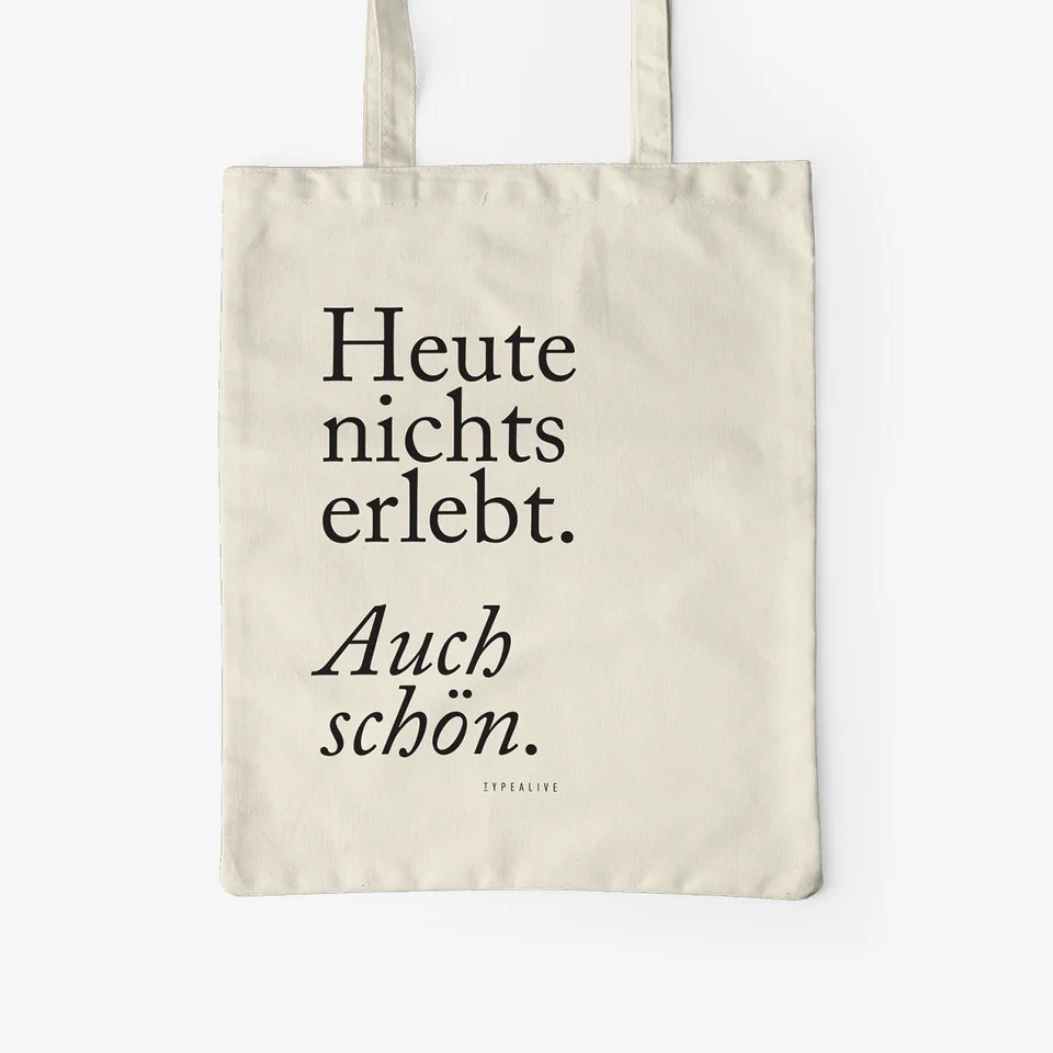 Baumwolltasche typealive