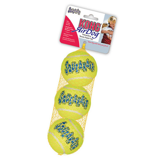 KONG SqueakAir Tennis Ball M 6,3cm Set 3 Stück