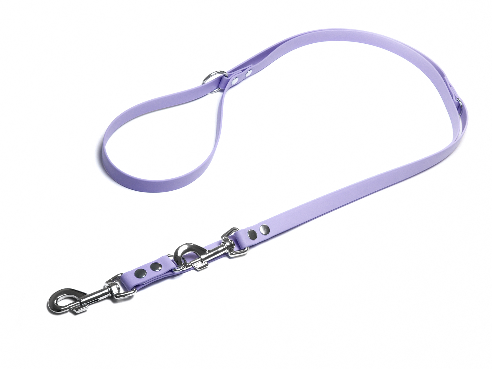 Biothane_adjustable_leash_16_19mm_pastel_purple_big_web Mystique Biothane verstellbare Führleine
