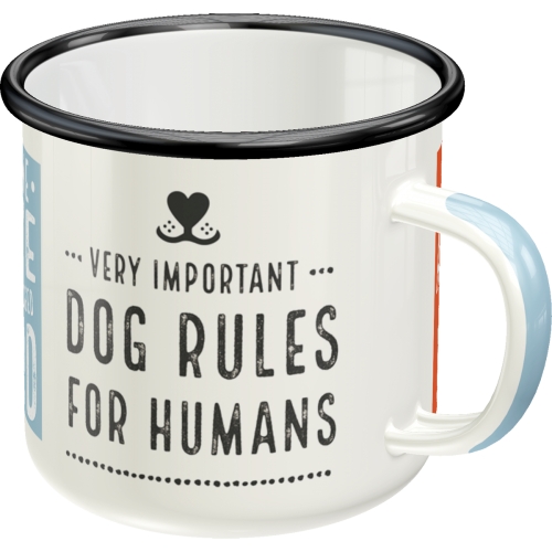 Emaille-Becher Dog Rules Emaille-Becher Dog Rules