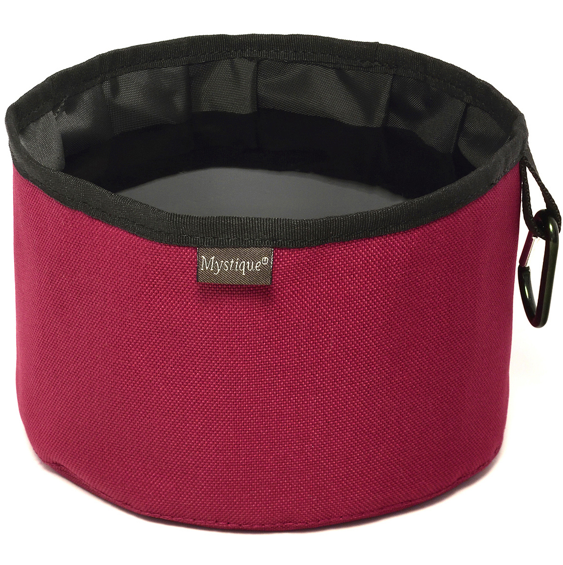 Reisetrinknapf weinrot mit Karabiner