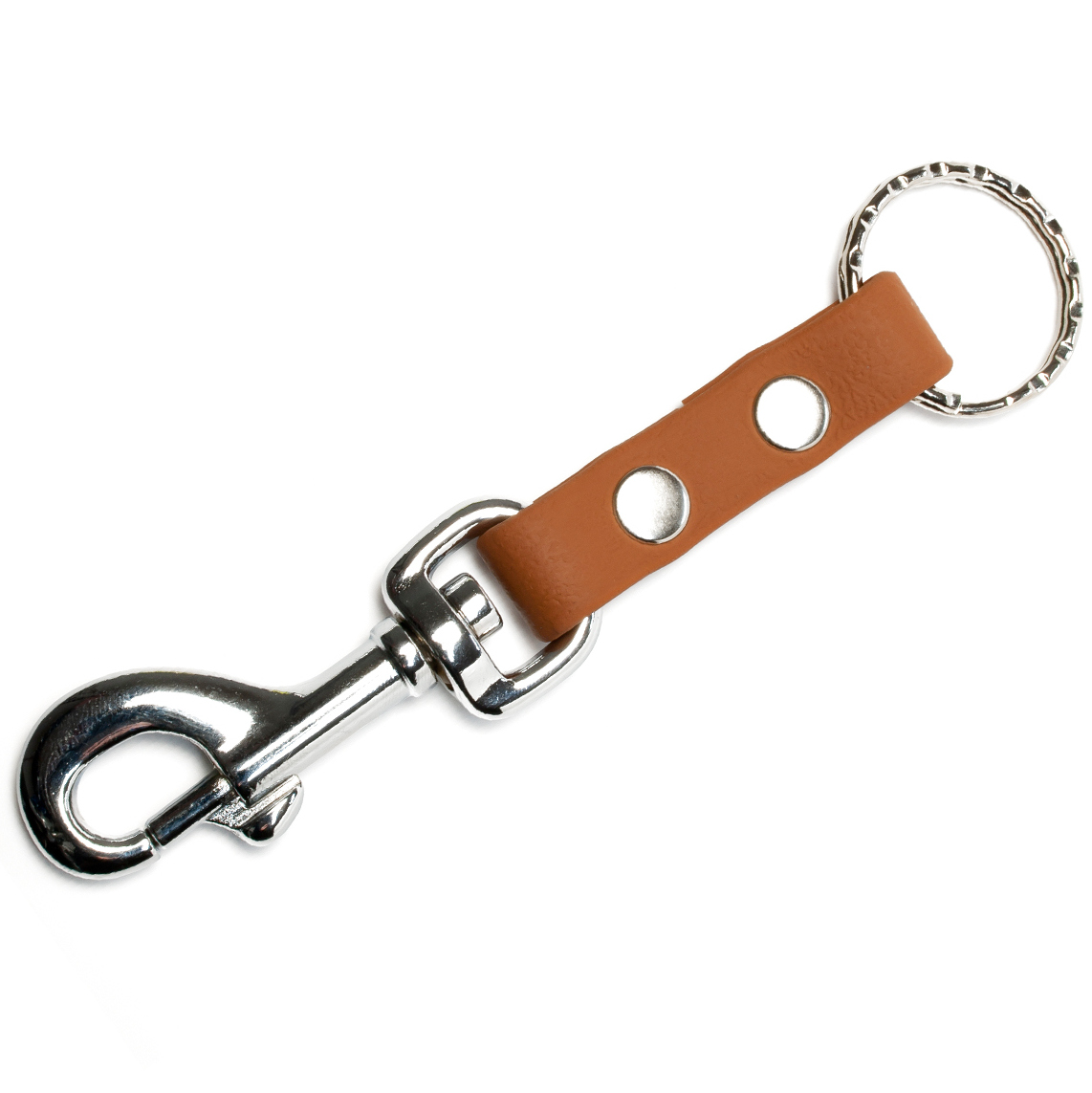 Biothane_key_case_light_brown_big_web Biothane Schlüsselanhänger 13mm hellbraun