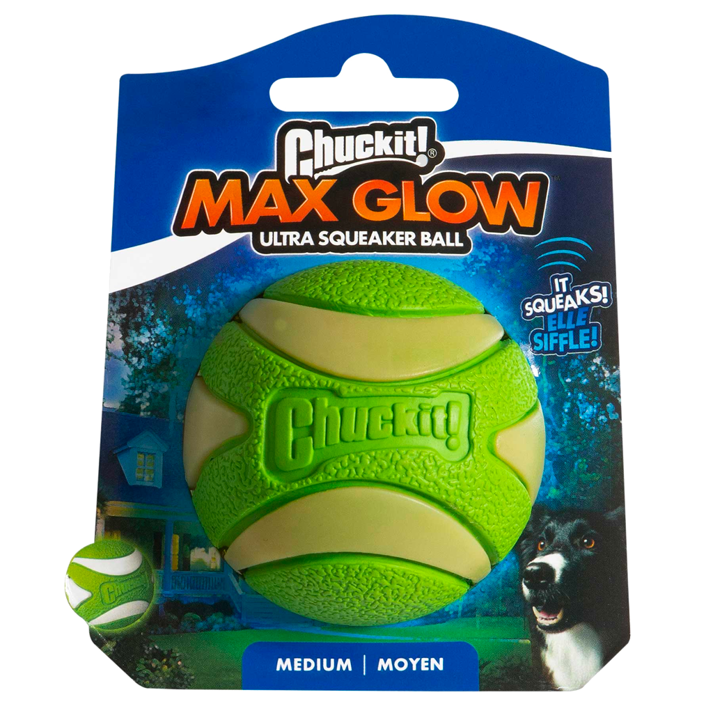 Chuckit Max Glow Ultra Squeaker 