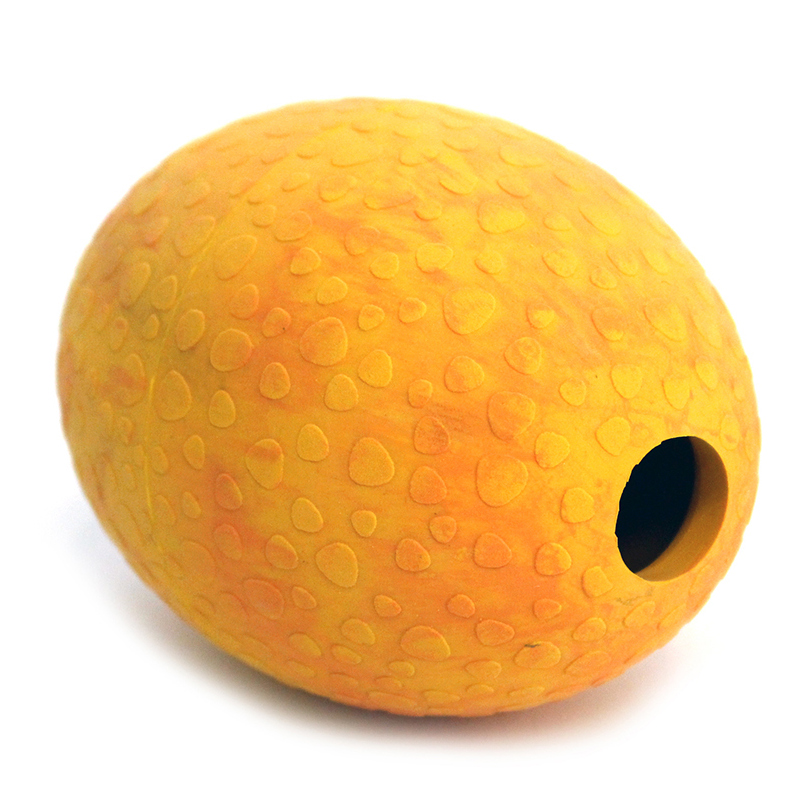 Straußen-Ei L 120x80mm mango