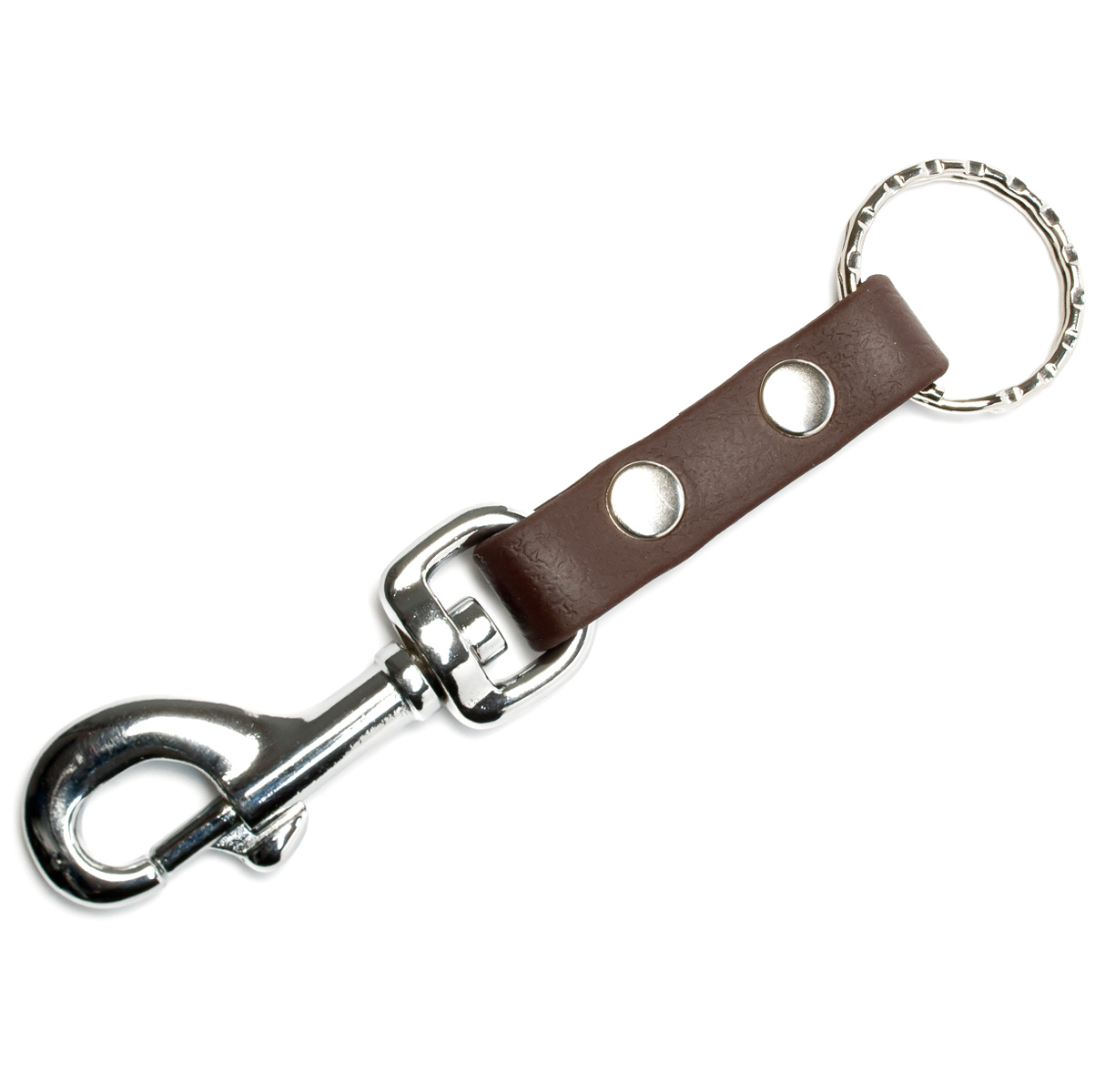 Biothane Schlüsselanhänger 13mm braun