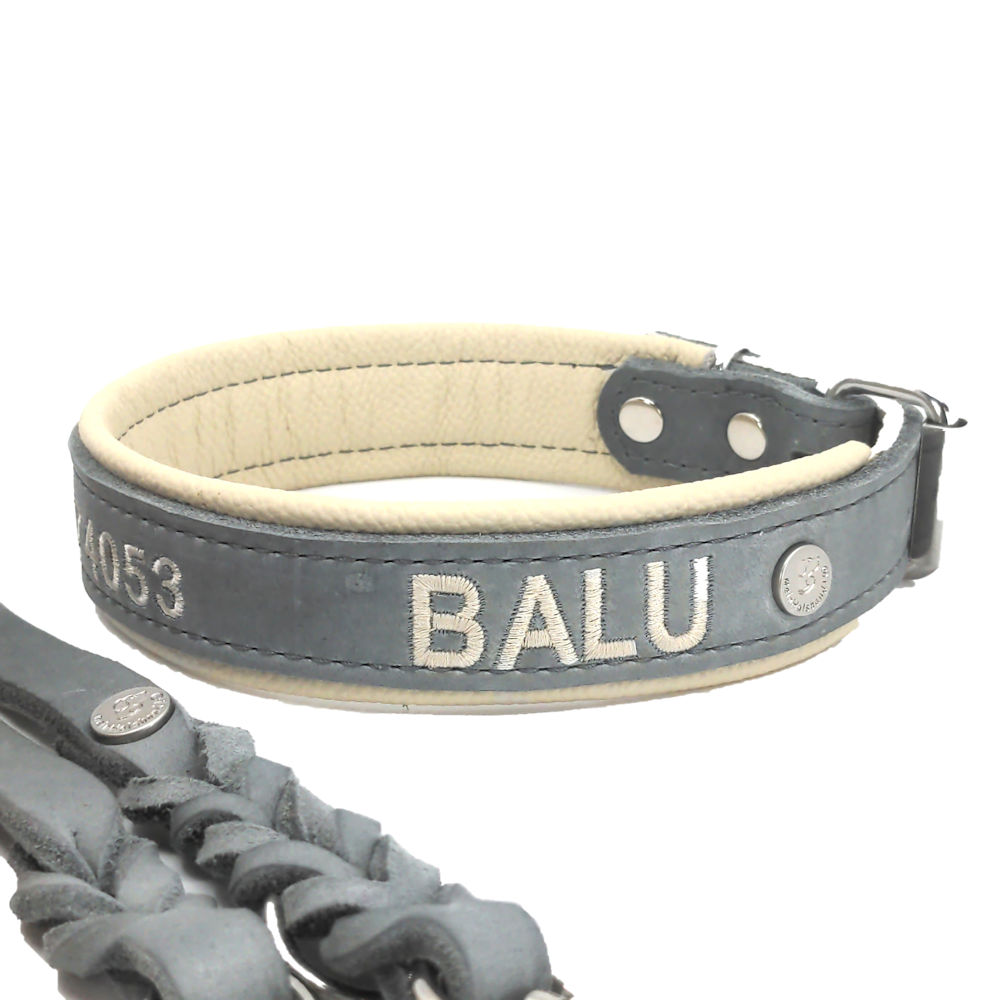 Lederhalsband GREY WOLF