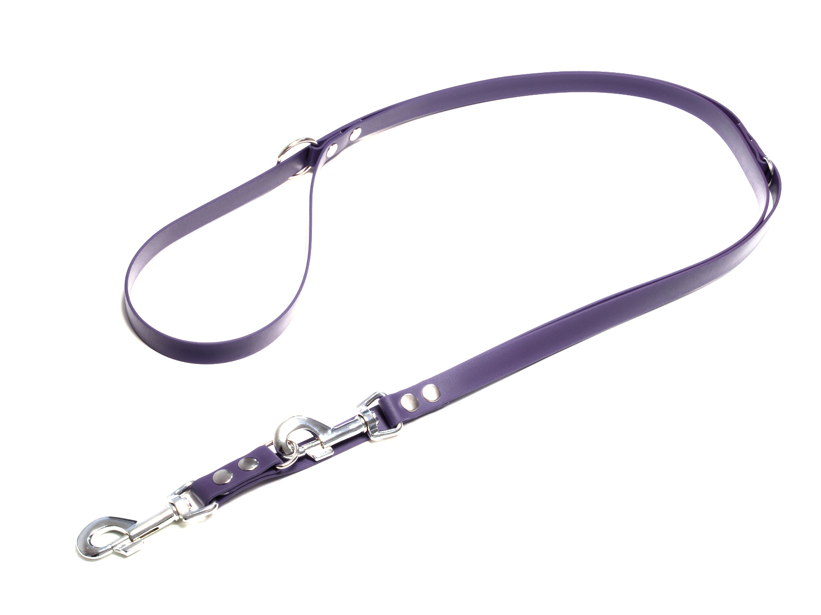 Biothane_adjustable_leash_16_19mm_lila_big_web Mystique Biothane verstellbare Führleine