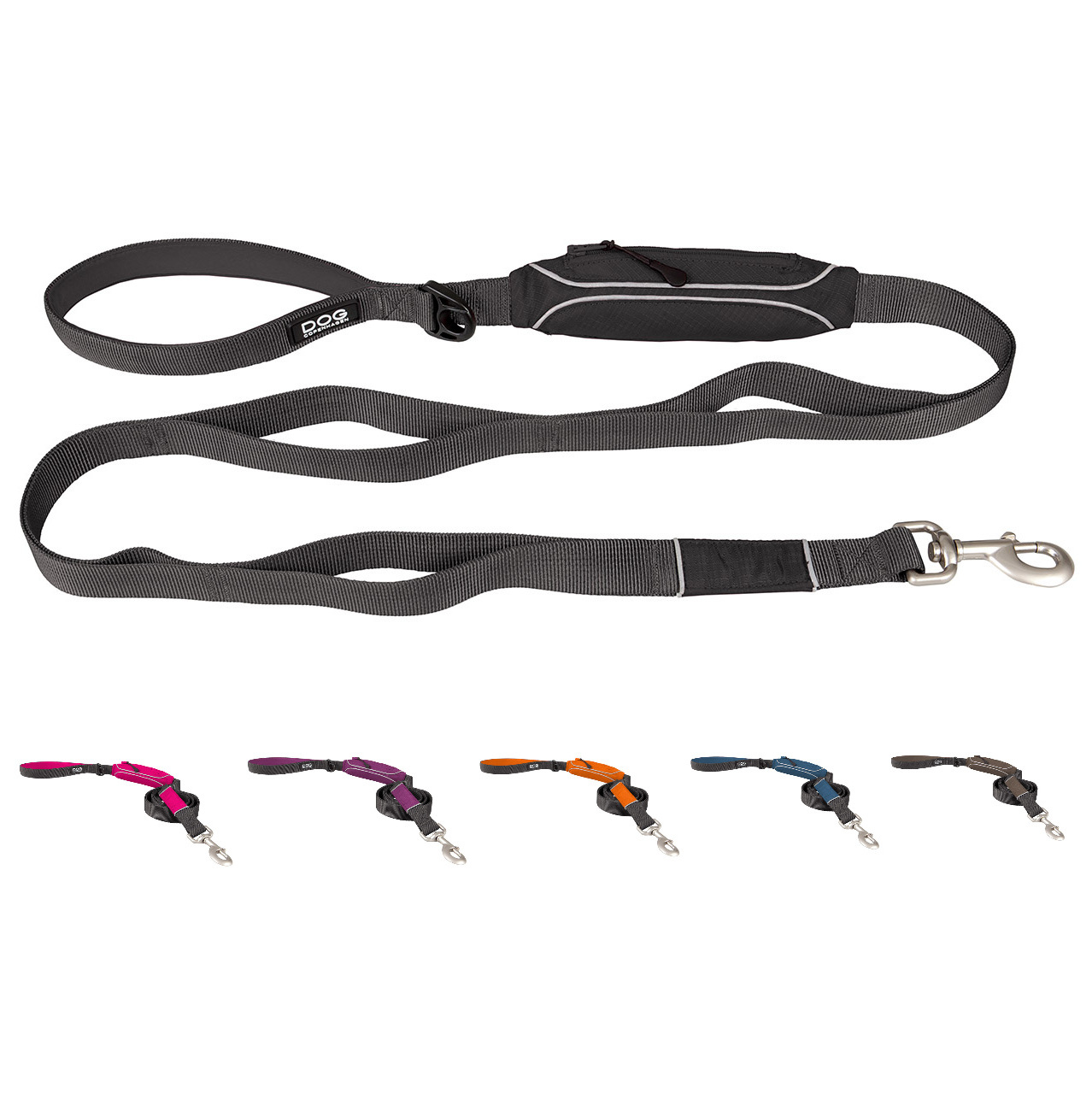 UrbanTrail_BlackV1_titel Urban Trail Leash Wild Rose S (Dog Copenhagen)