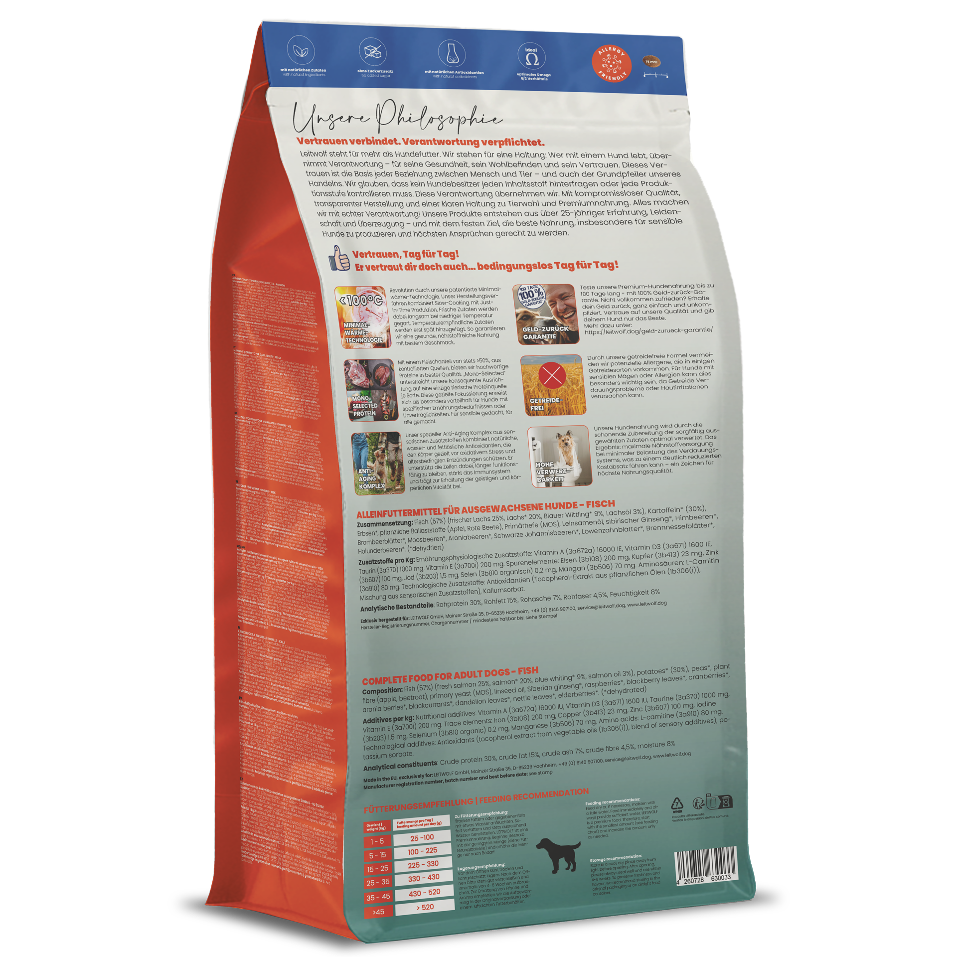 Leitwolf MONO FISH ADULT - Fisch & Kartoffel