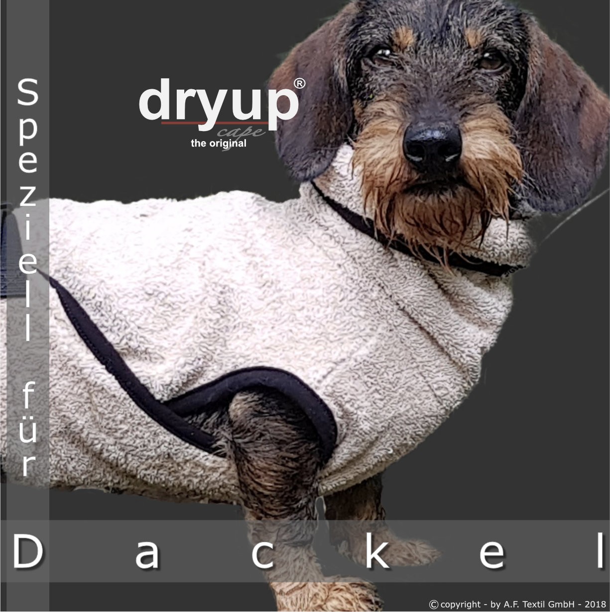 Bademantel dryup® cape DACKEL