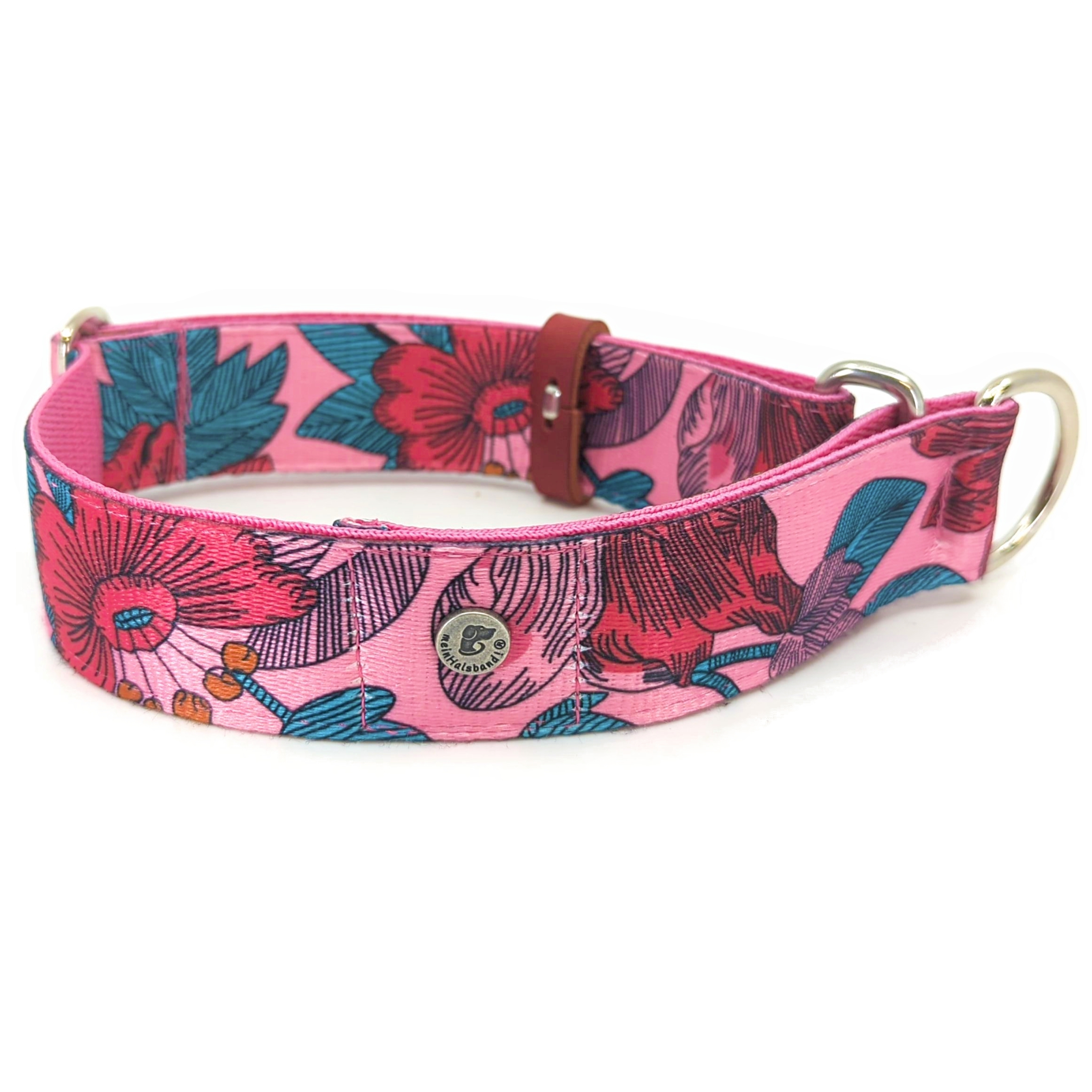 Designhalsband Foral PINK