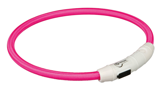 Flash Leuchtring USB pink 35cm