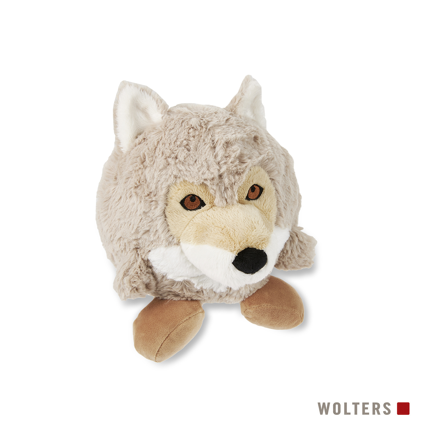 WOLTERS Plüschball Woody Wolf: Hochwertiges Hundespielzeug für Welpen