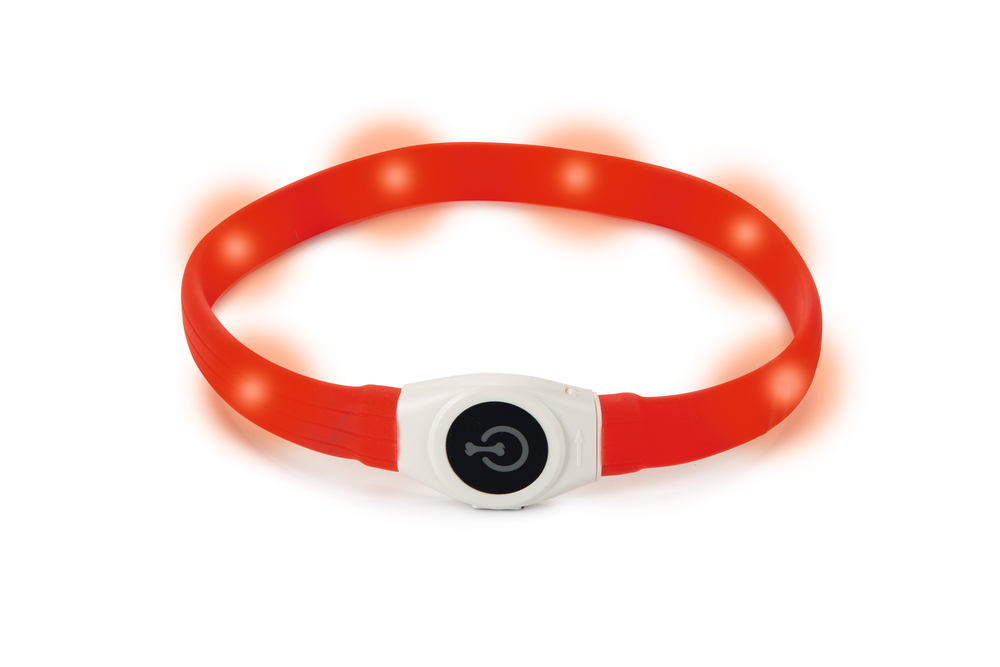 Beeztees Safety Gear Glowy Hundehalsband
