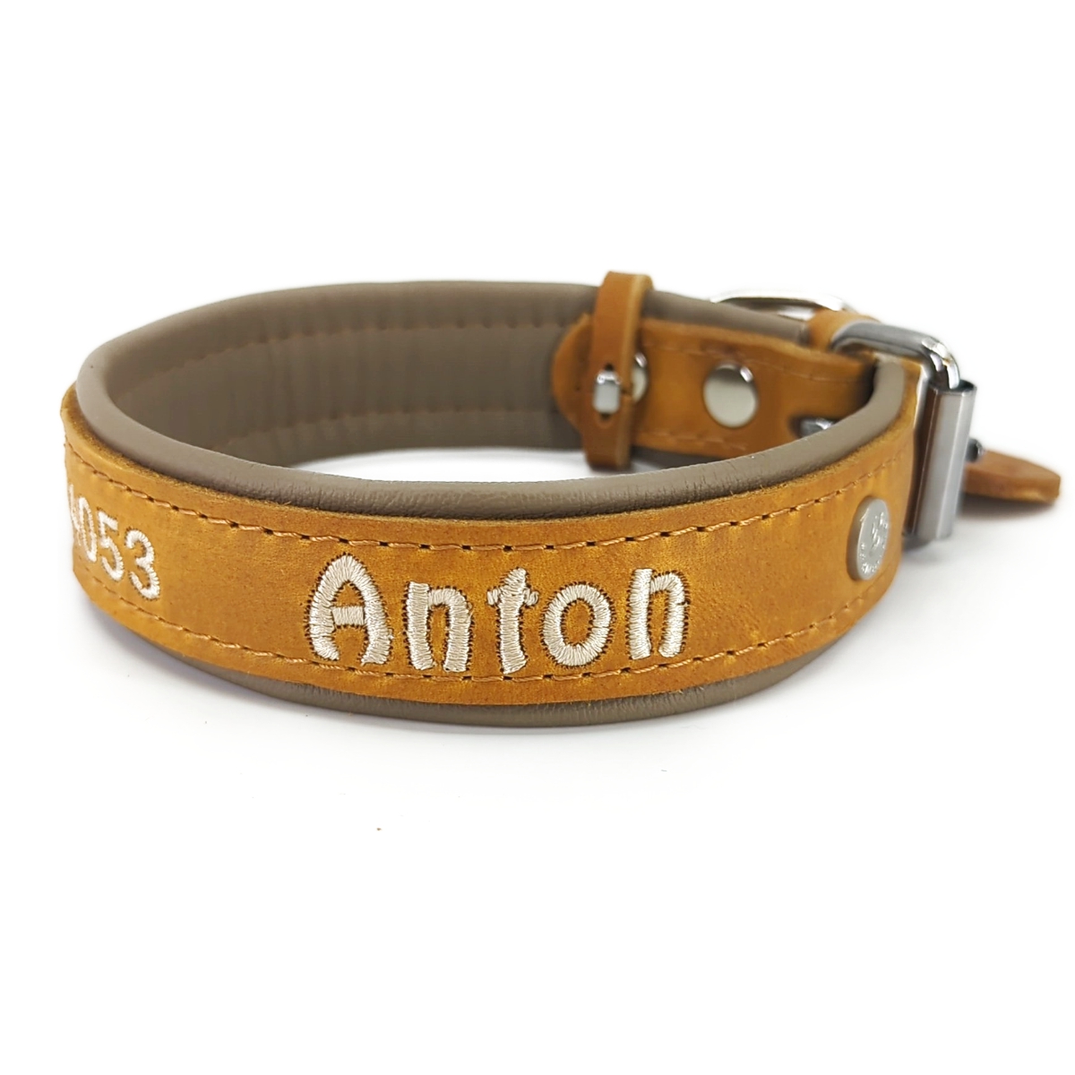 Lederhalsband CARMEL FUDGE