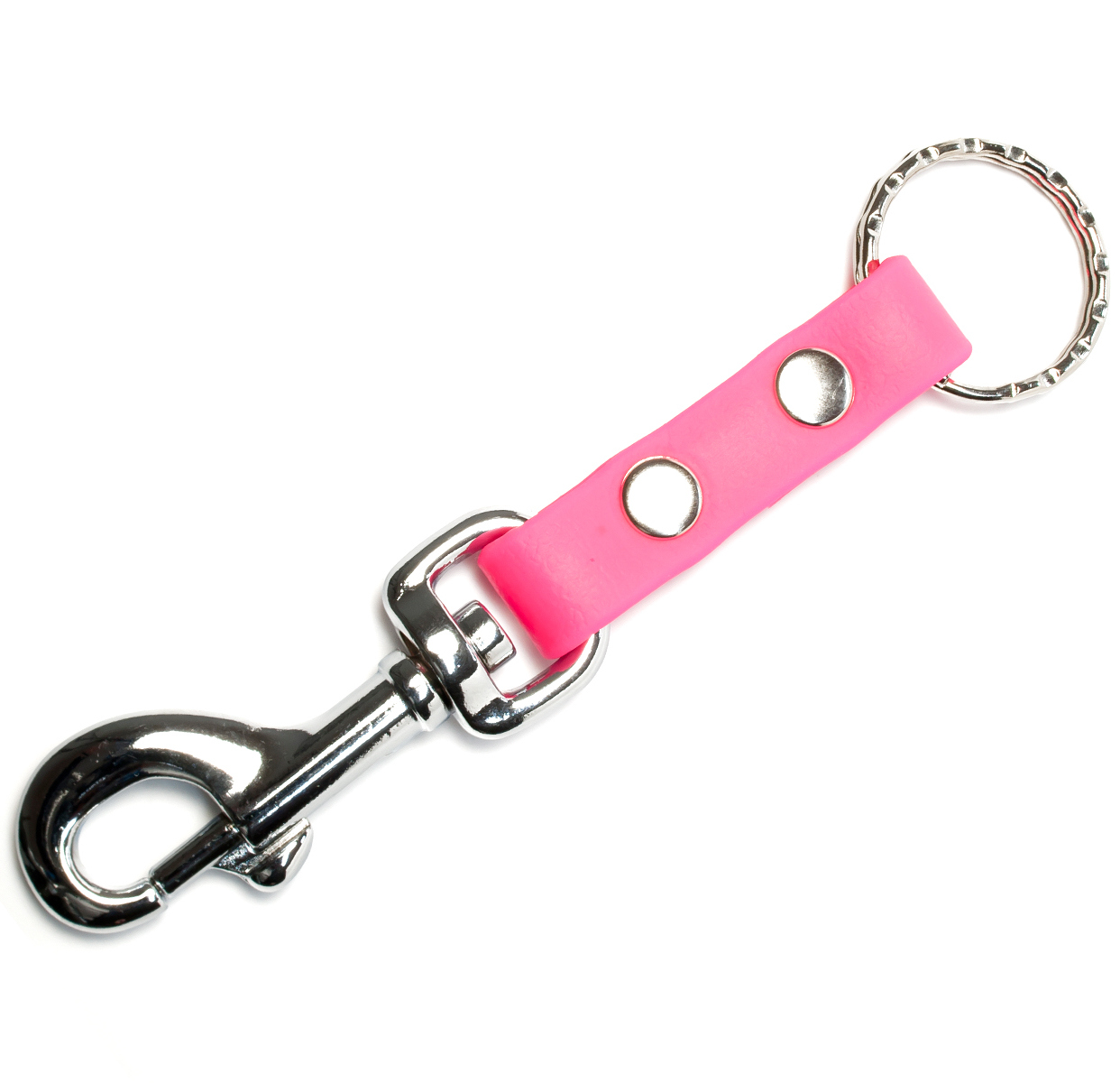 Biothane_key_case_neon_pink_big_web Biothane Schlüsselanhänger 13mm neonpink