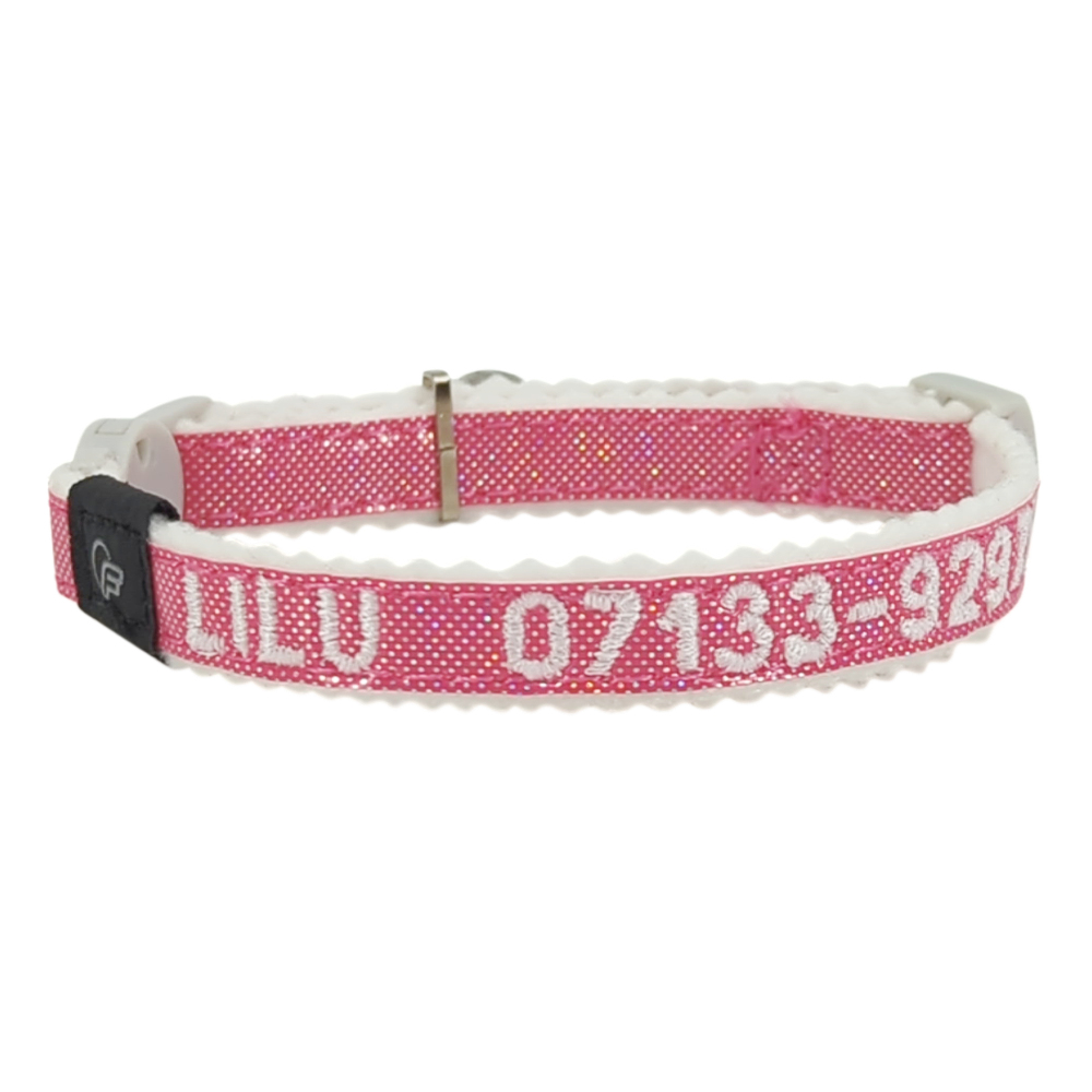 FreeZack Katzenhalsband Glitter Pink