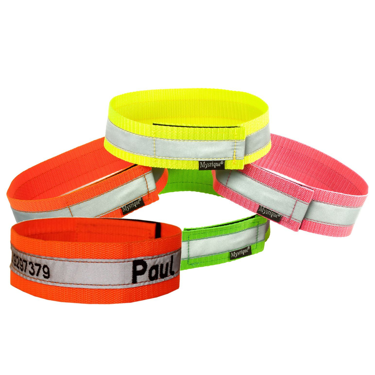 Signalhalsband 40mm neonpink 55cm