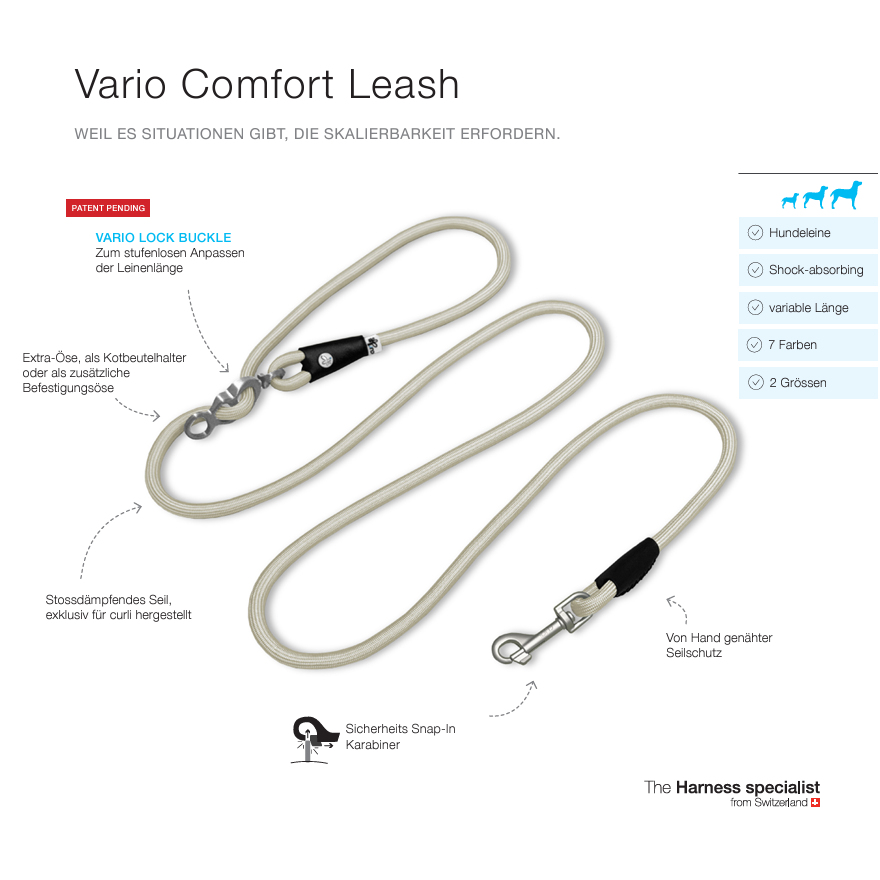 Curli Vario Comfort Leash