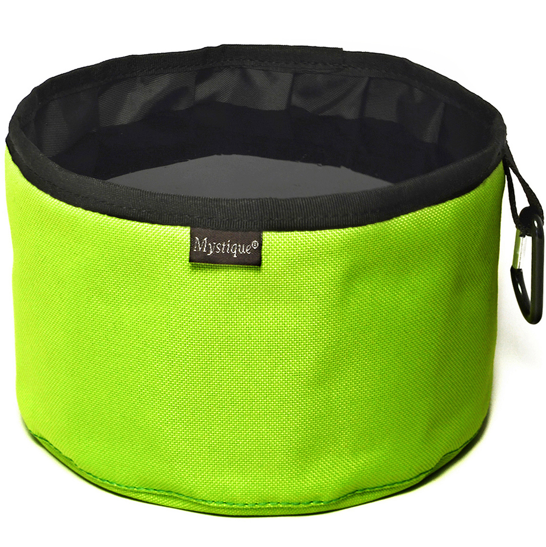 Reisetrinknapf neongrün mit Karabiner