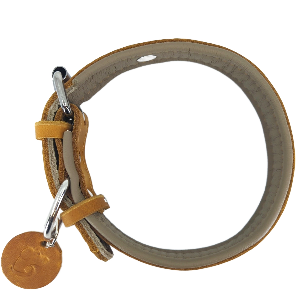 Lederhalsband CARMEL FUDGE