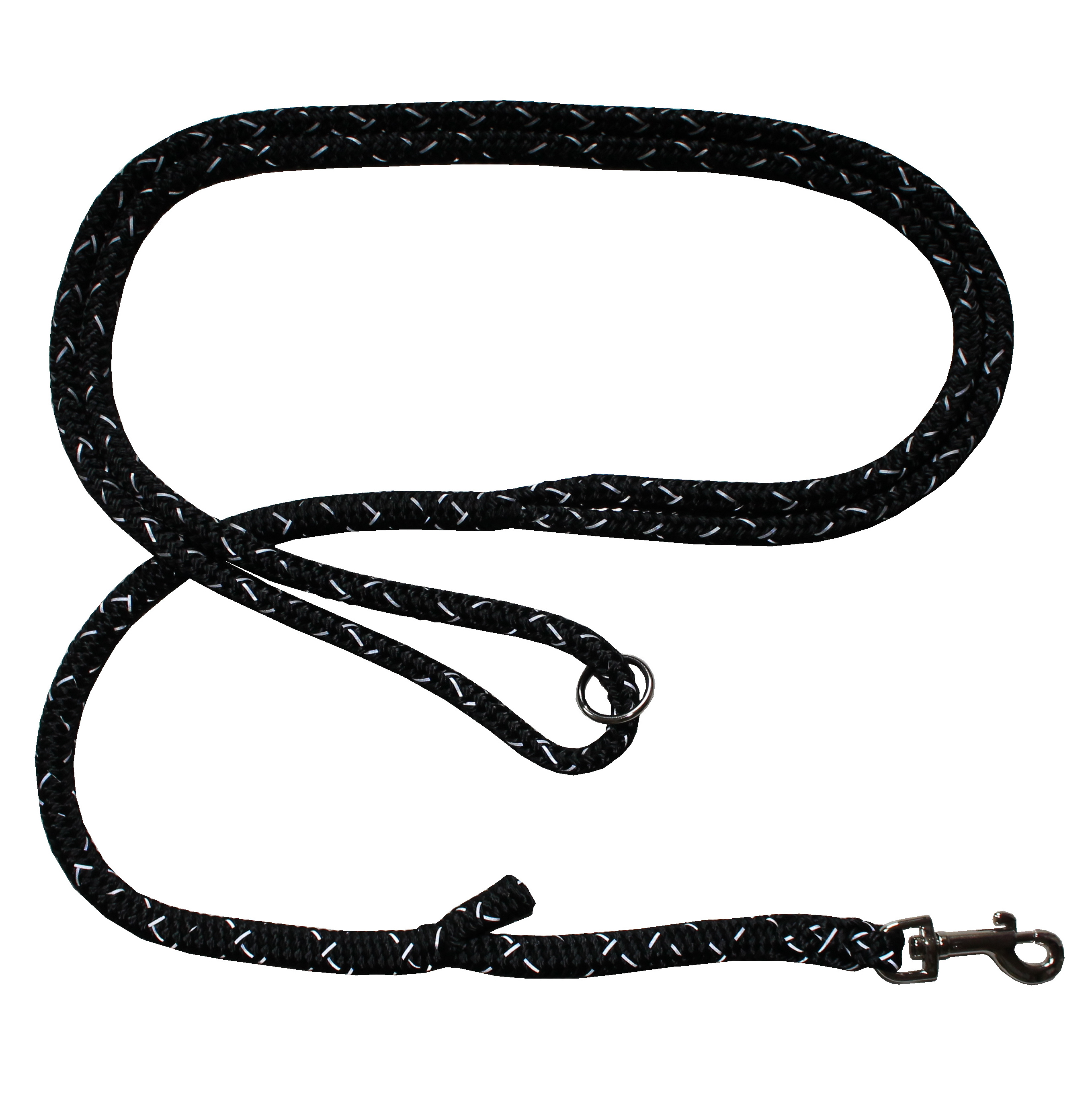 Dino Reflex Hundeleine Polyester 8mm schwarz