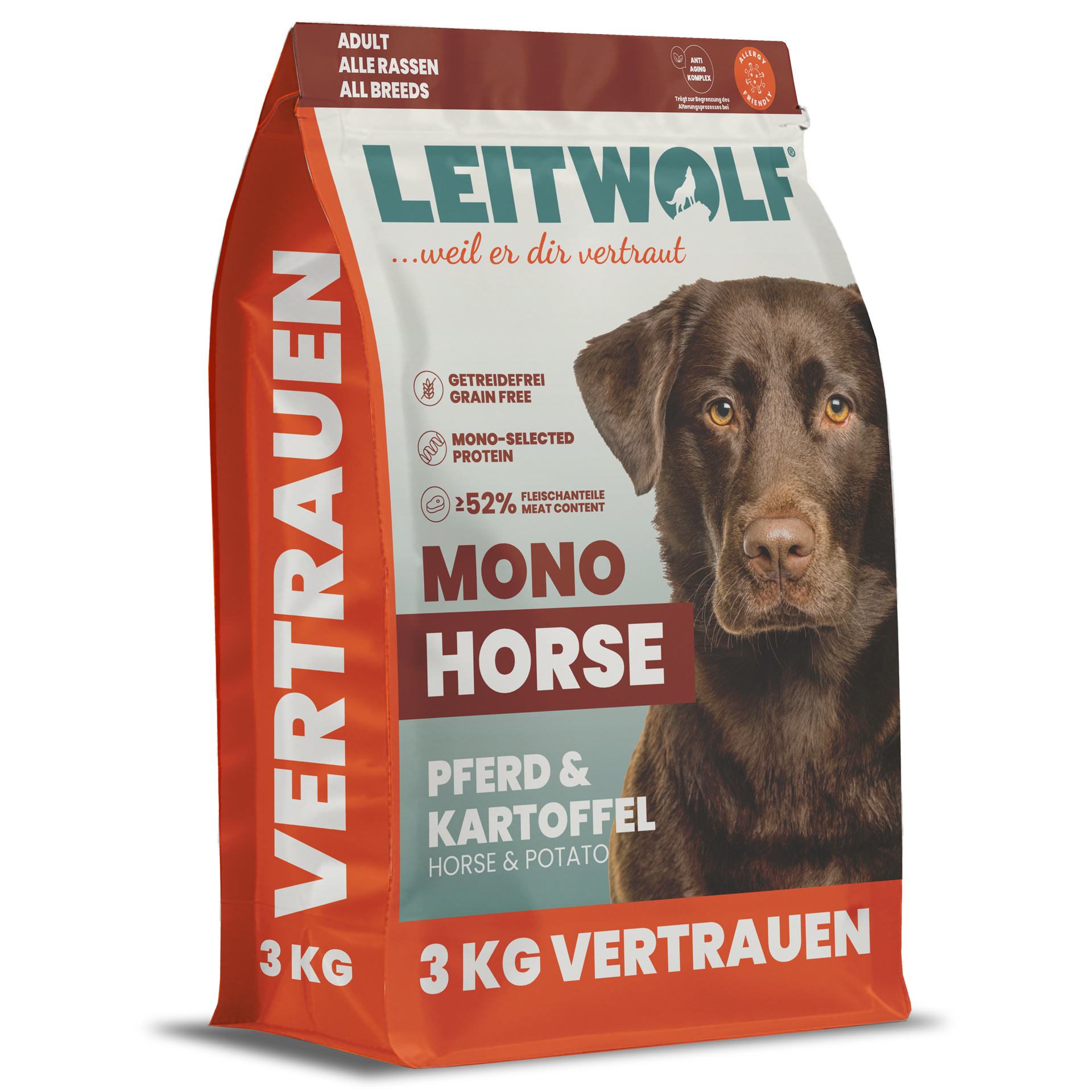 Leitwolf MONO HORSE ADULT - Pferd & Kartoffel