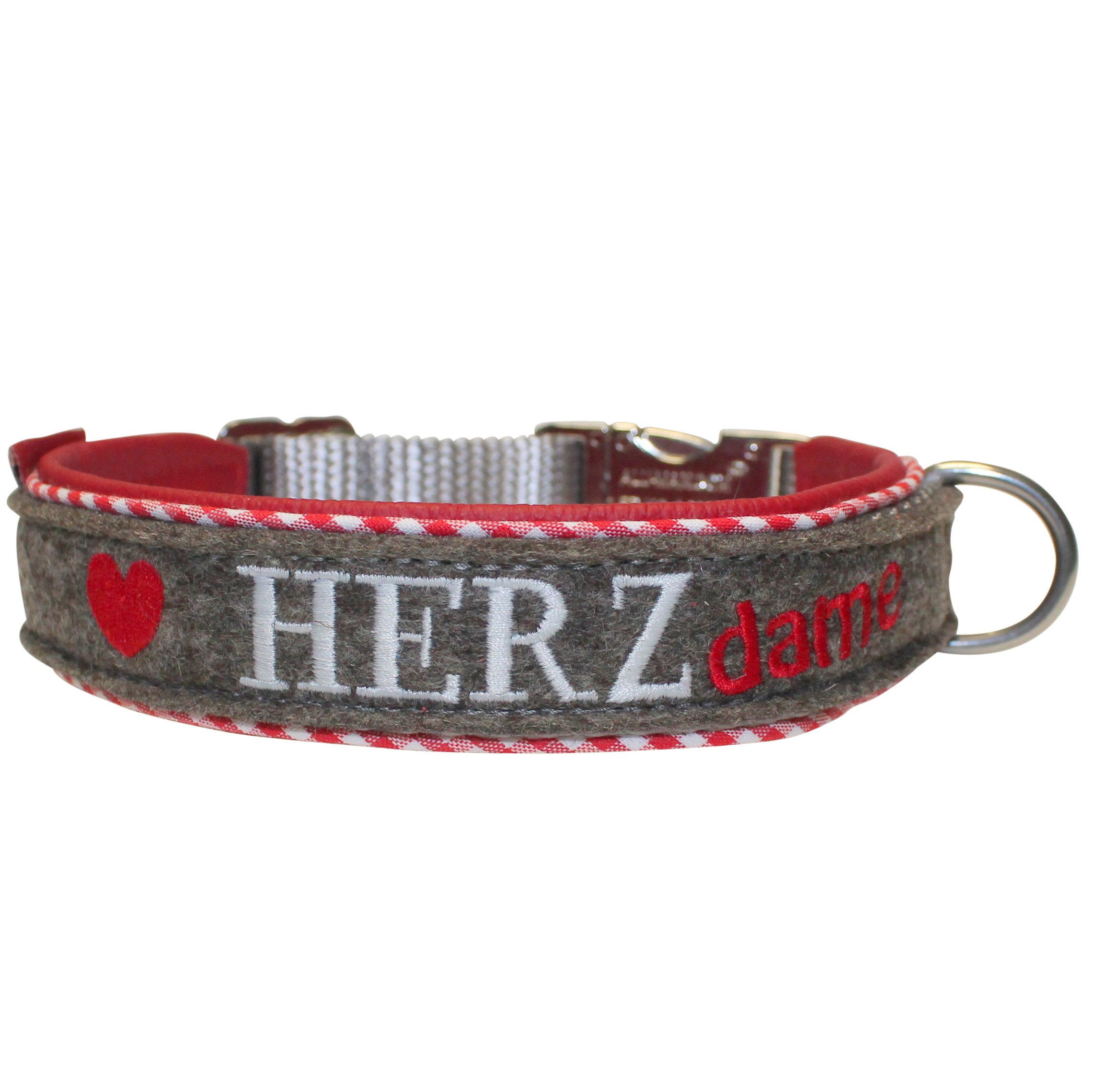 Filzhalsband "Herzdame"