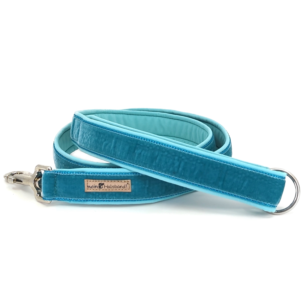 Halsband SAMT Blaugrün