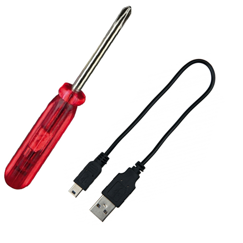 Flash Leuchtring USB orange 35cm