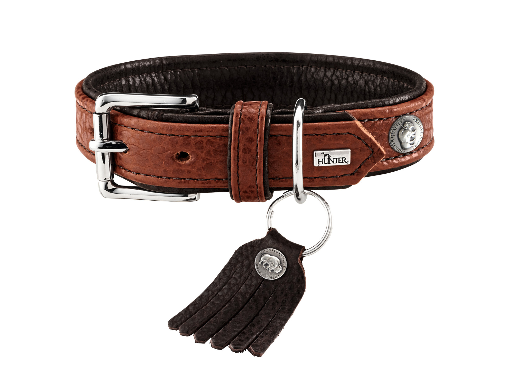 Halsband Cody 30 cognac/dunkelbraun