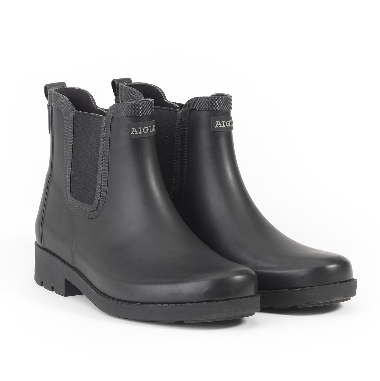 Aigle Carville noir | Chealsea-Gummistiefel