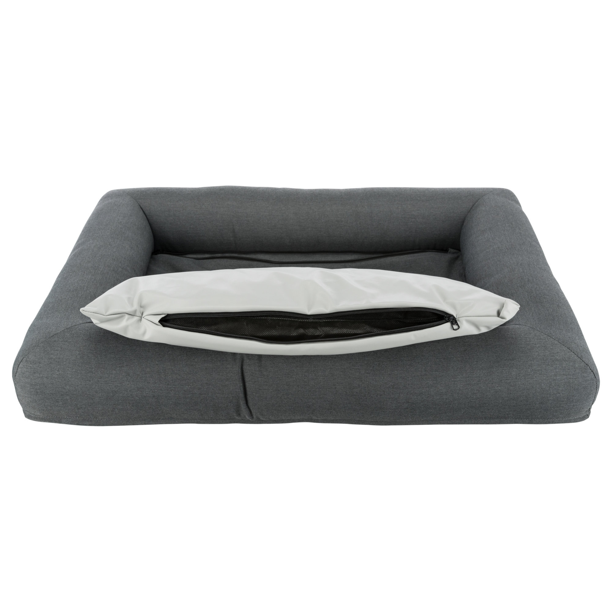Vital Bett Pulito,eckig,100x80cm,grau