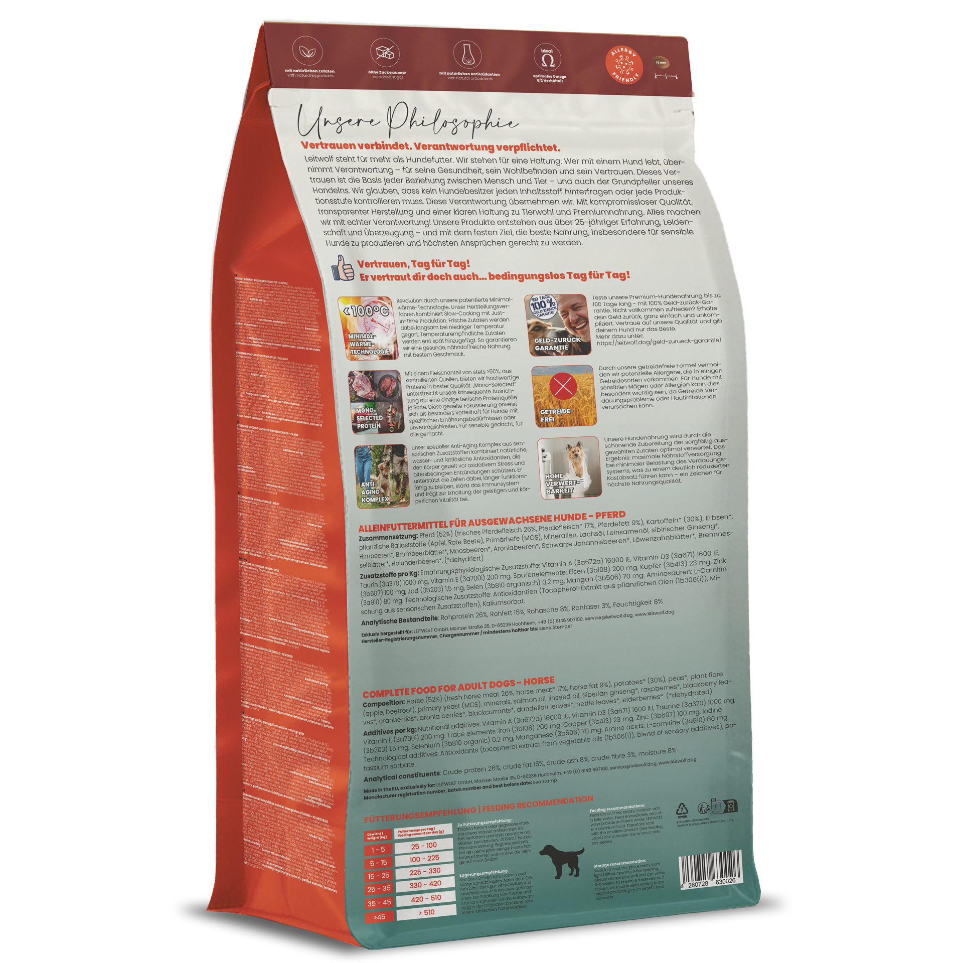 Leitwolf MONO HORSE ADULT - Pferd & Kartoffel