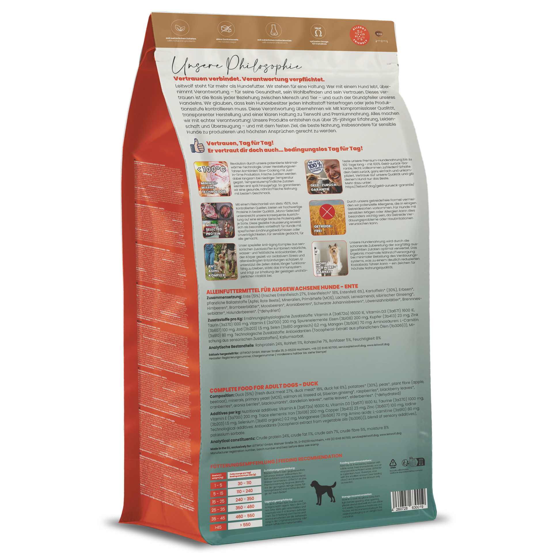 Leitwolf MONO DUCK ADULT - Ente & Kartoffel