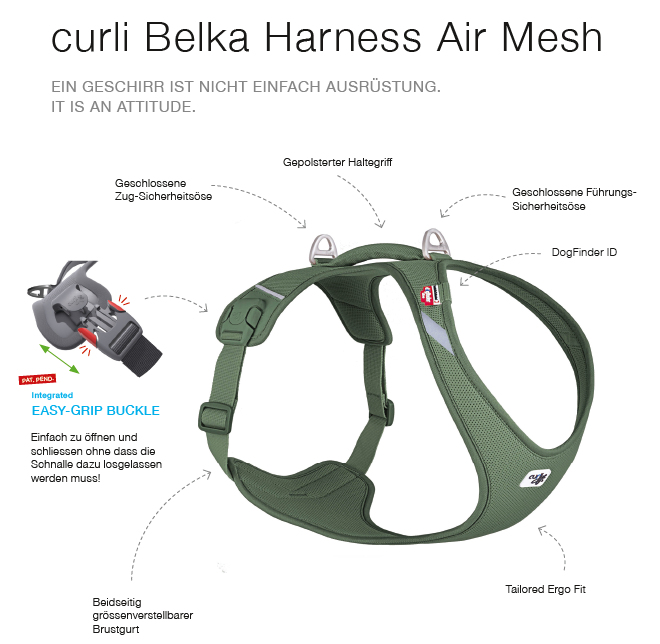 curli Belka Harness Air Mesh
