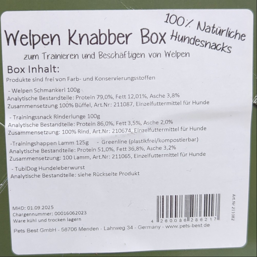 Welpen Knabber Box