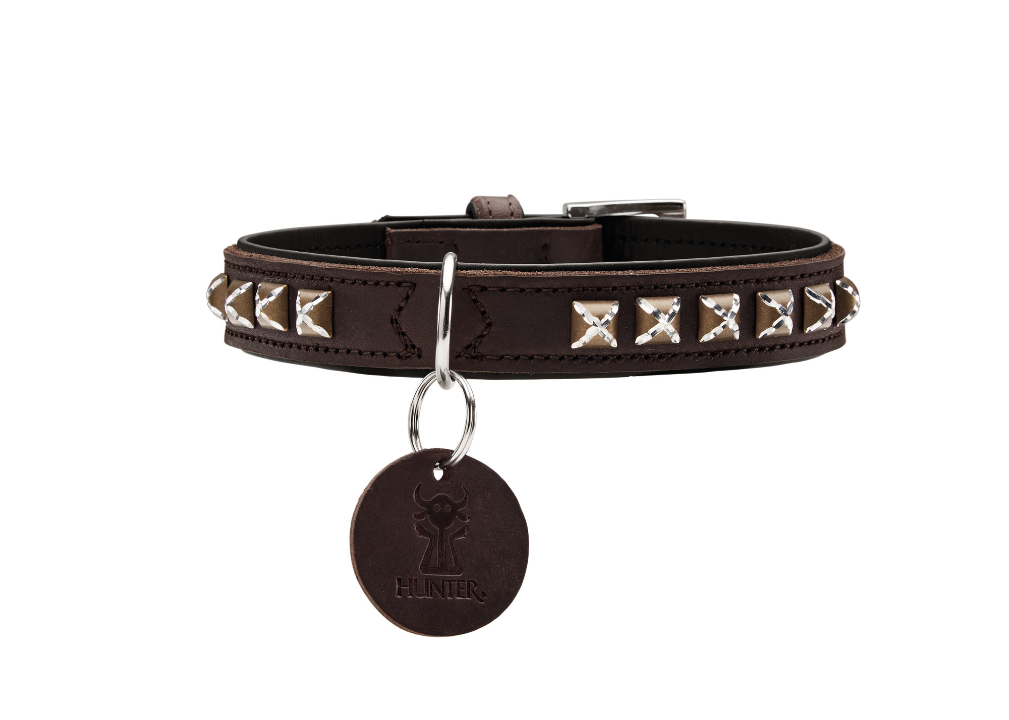 HUNTER_12389_66172_002_18-lpr Halsband Larvik Style 40 schwarz/schwarz