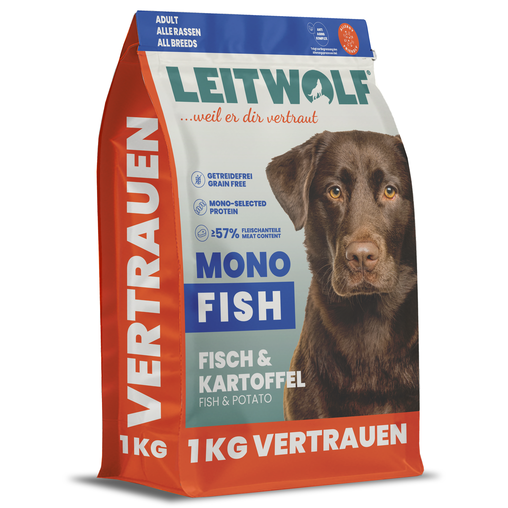 Leitwolf MONO FISH ADULT - Fisch & Kartoffel
