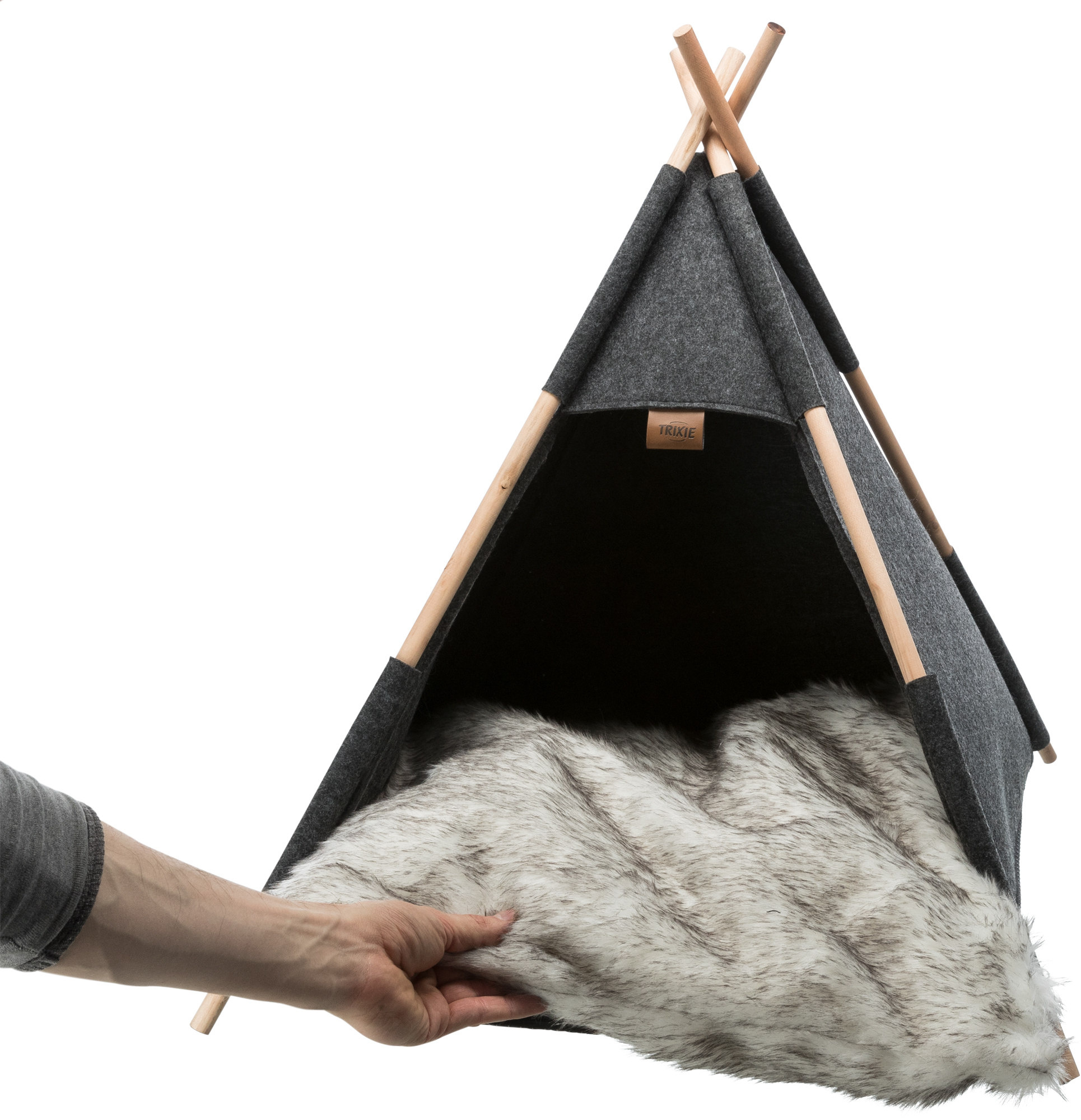254066_PHO_PRO_USE_CLIP_36275-2 Höhle Tipi,Filz, 55x65x55cm, anthrazit