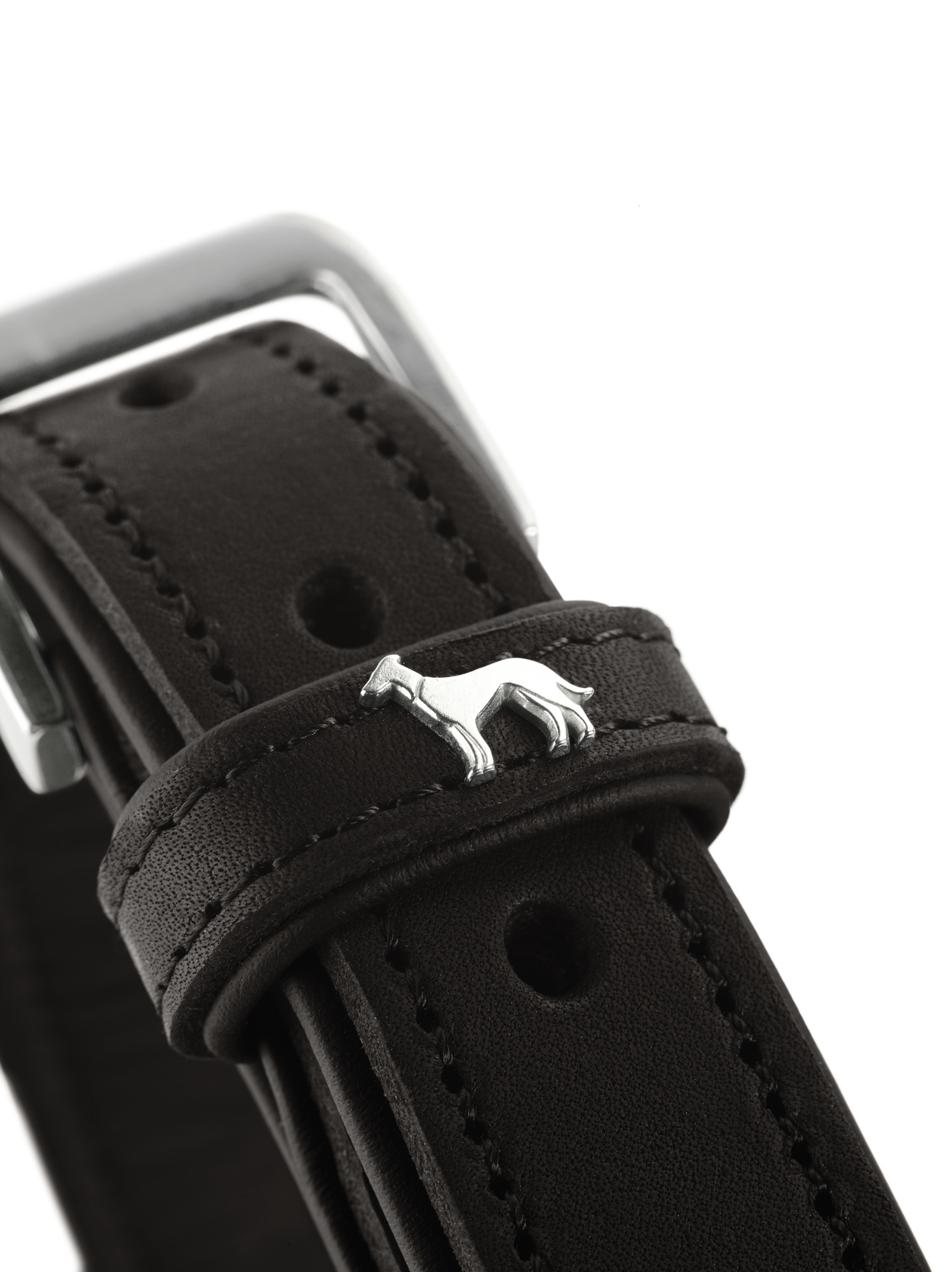 HUNTER_12386_66135_003_18-lpr Halsband Larvik Style 40 schwarz/schwarz
