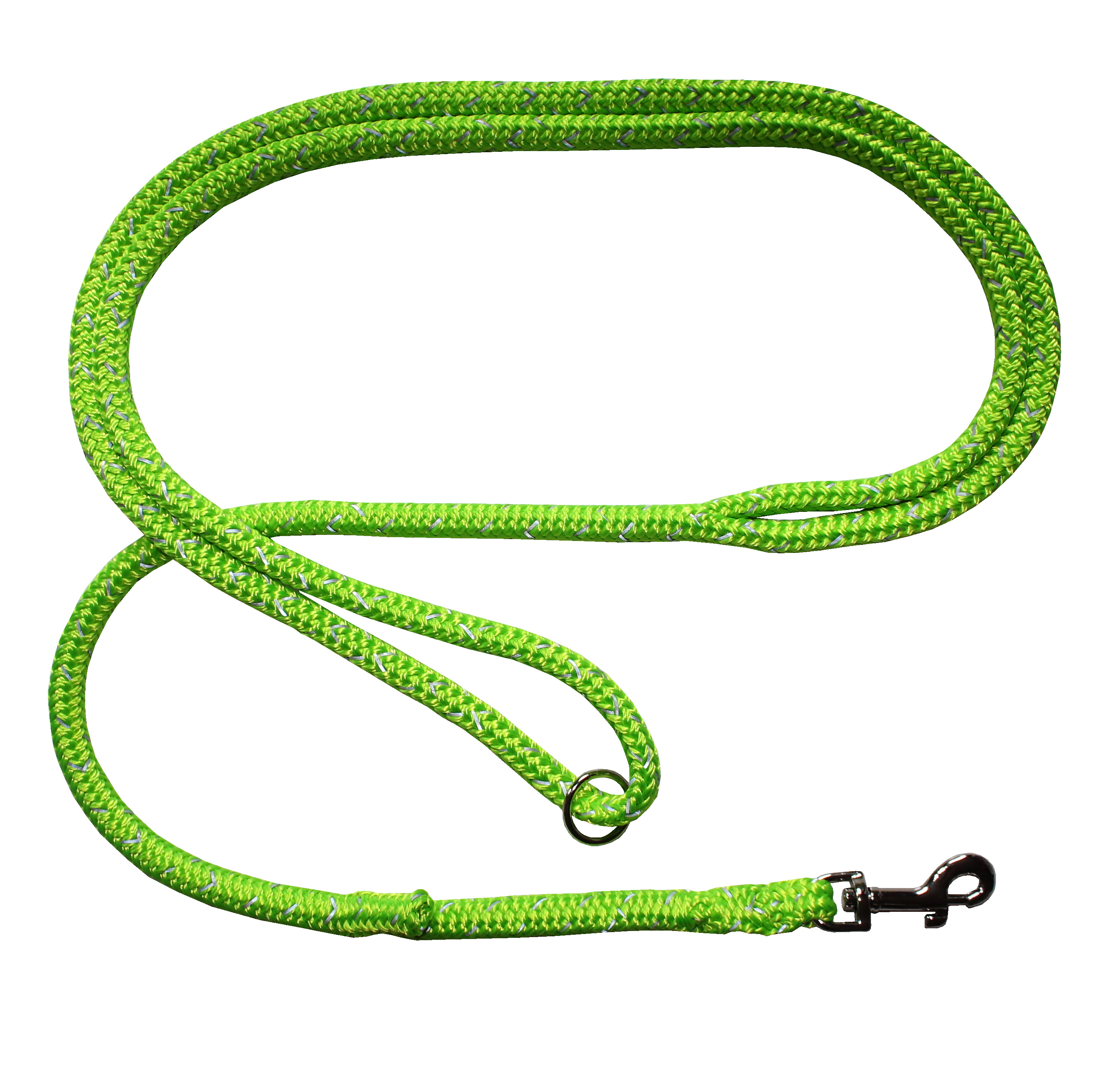 Dino Reflex Hundeleine Polyester 8mm neongrün
